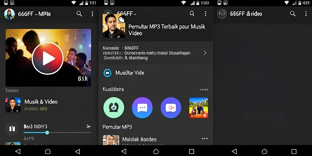 Antarmuka 666FF memudahkan pengguna untuk memilih lagu.