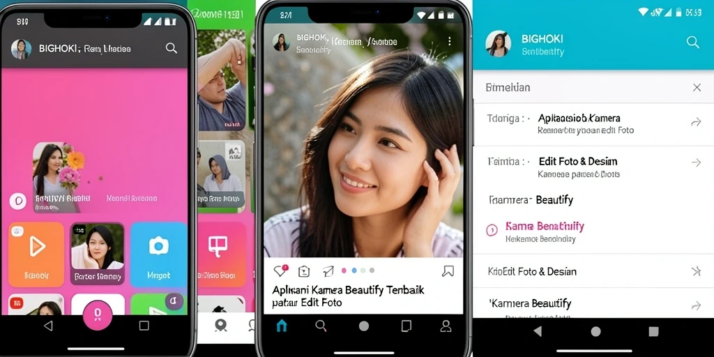 Tampilan antarmuka aplikasi BIGHOKI yang intuitif dan modern.