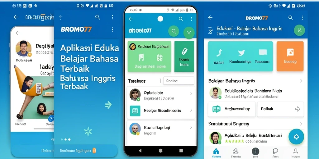 Antarmuka BROMO77 yang menarik dan interaktif untuk belajar bahasa Inggris