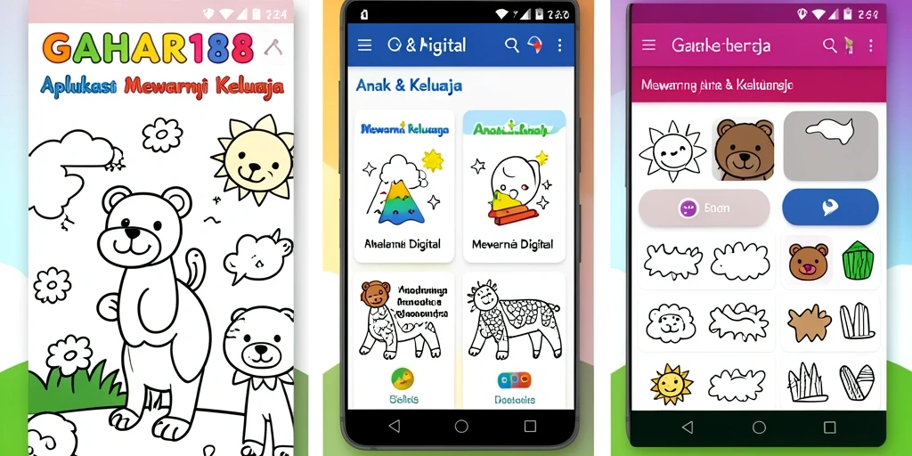 Tampilan antarmuka GAHAR188 yang ramah anak dan menarik.