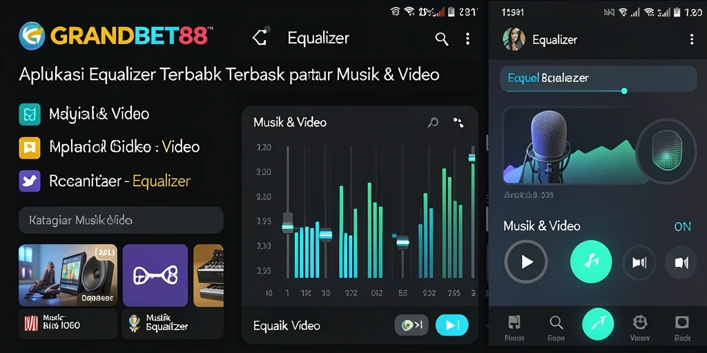 Antarmuka GRANDBET88 yang menarik dan fungsional untuk Equalizer.