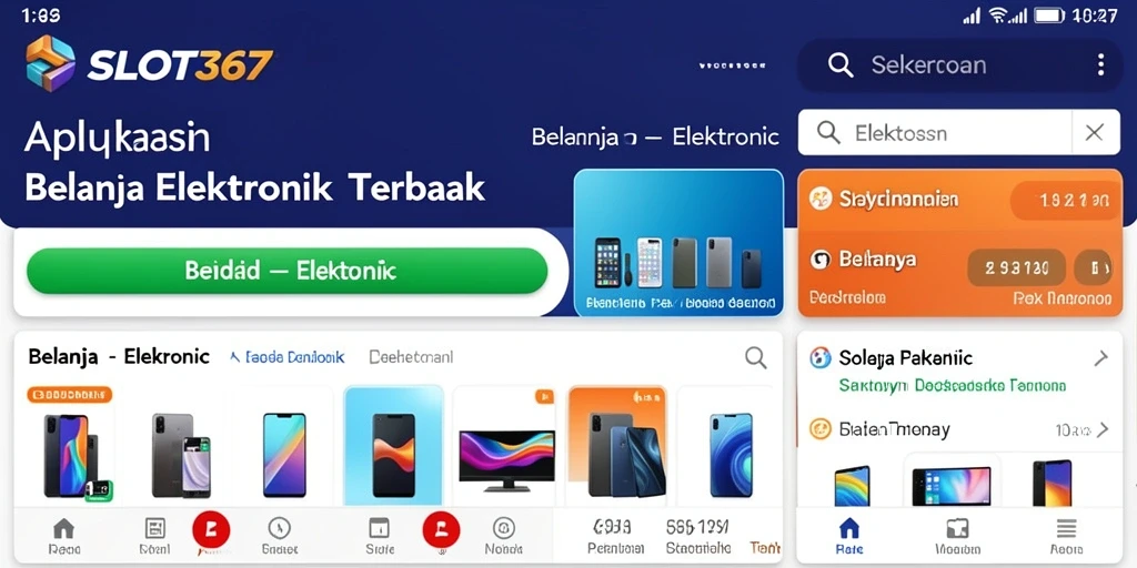 Antarmuka aplikasi SLOT367 yang sederhana dan menarik.