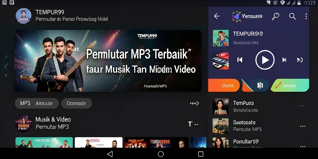 Tampilan antarmuka TEMPUR99 yang user-friendly dan modern.